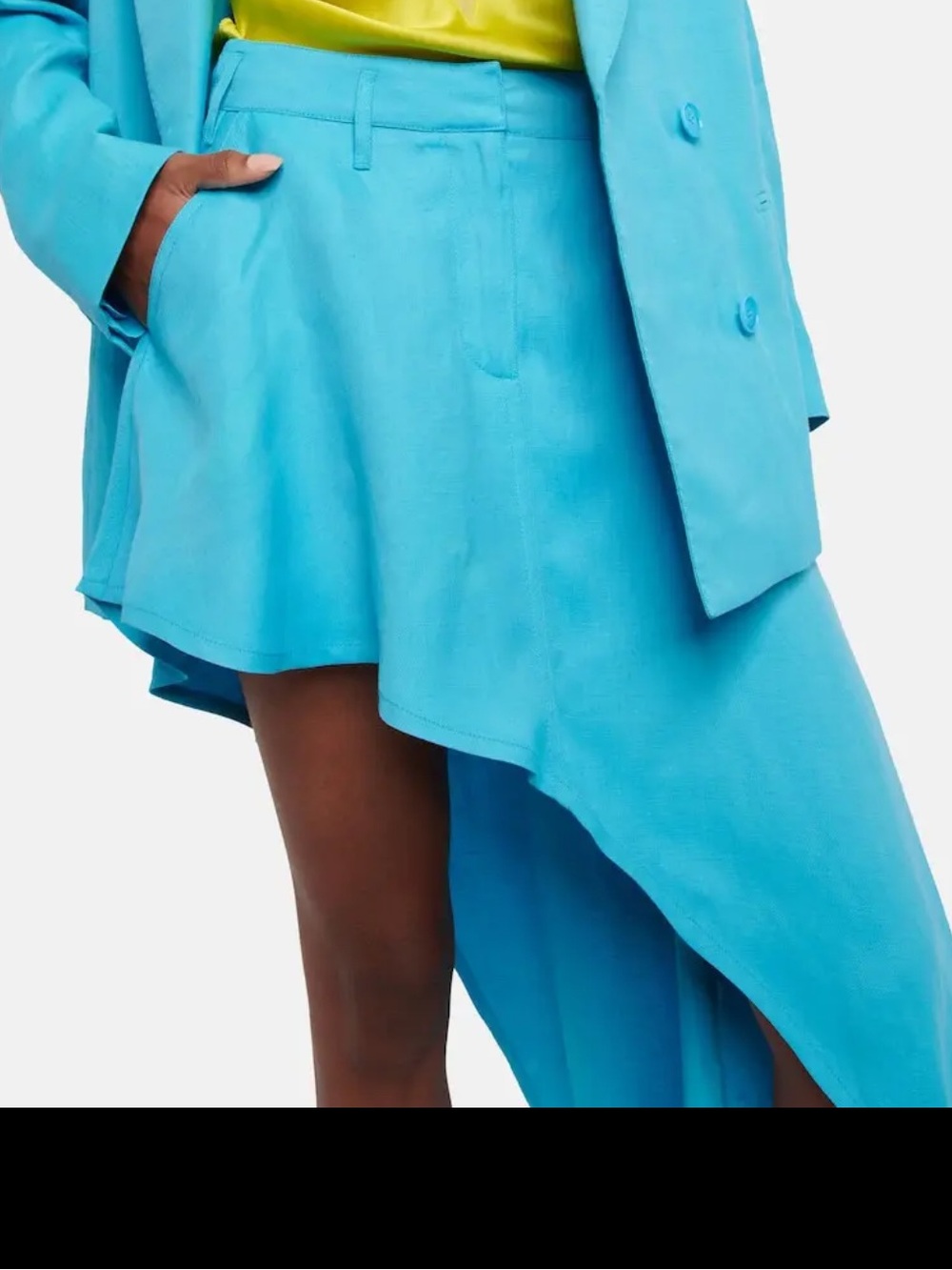 STELLA McCartney Turquoise Asymmetric Skirt - Women
